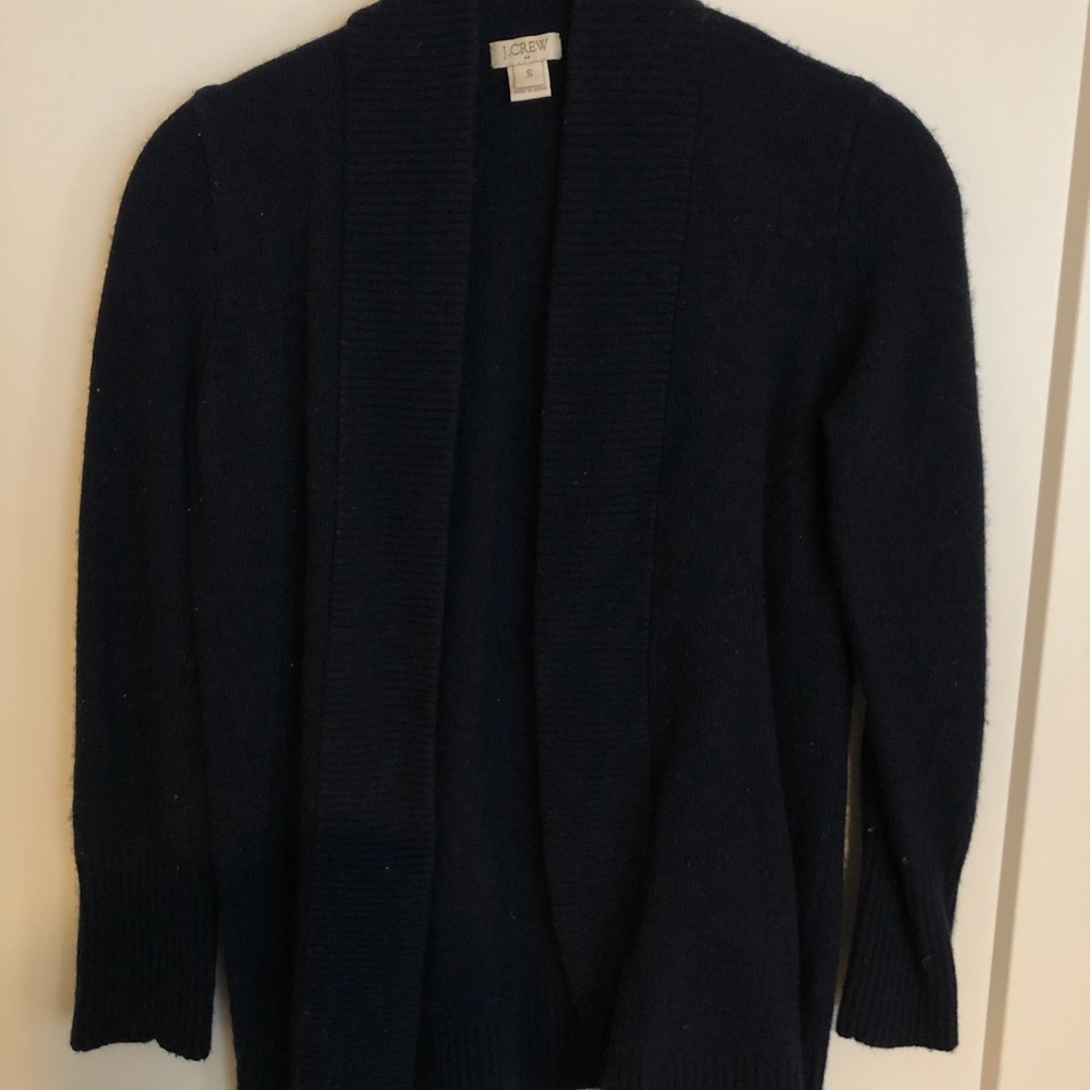 J. crew navy cardigan